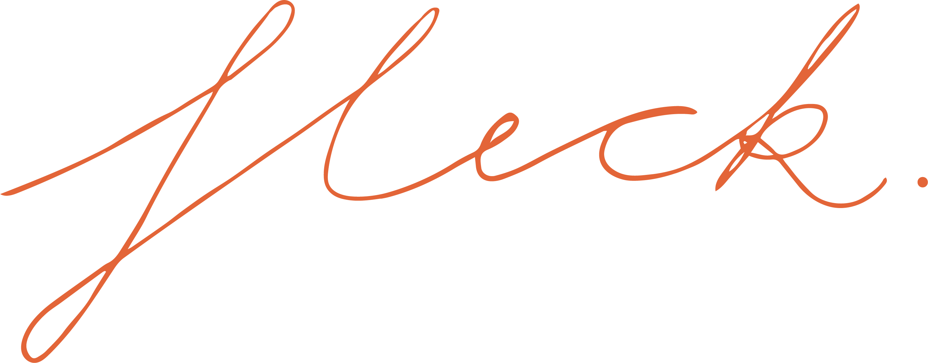 fleck handlettered secondary logo