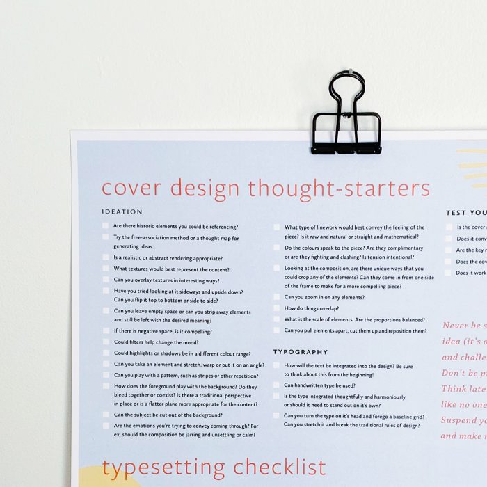 The Book Design Master Checklist (Downloadable Poster) - Image 2