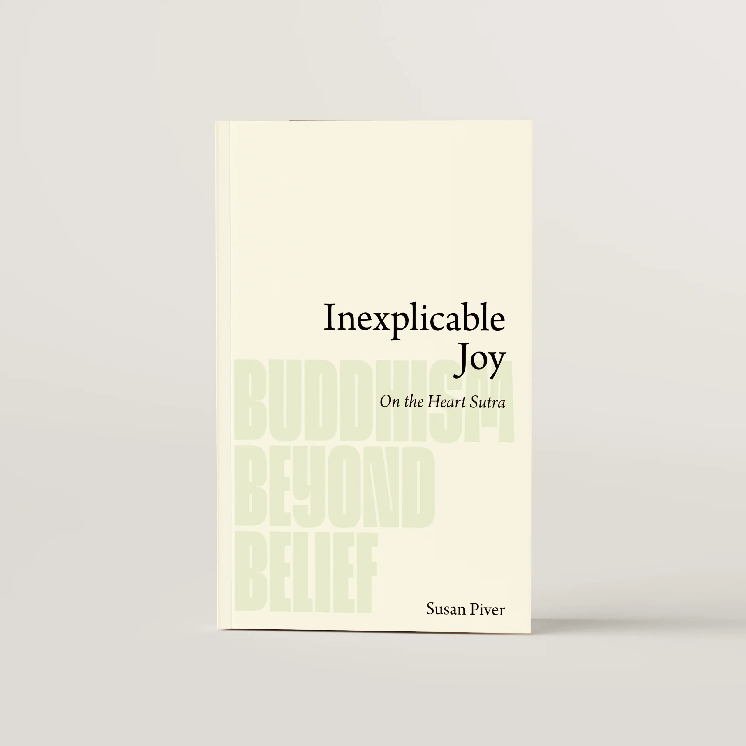 Inexplicable Joy book cover featuring a text only design
