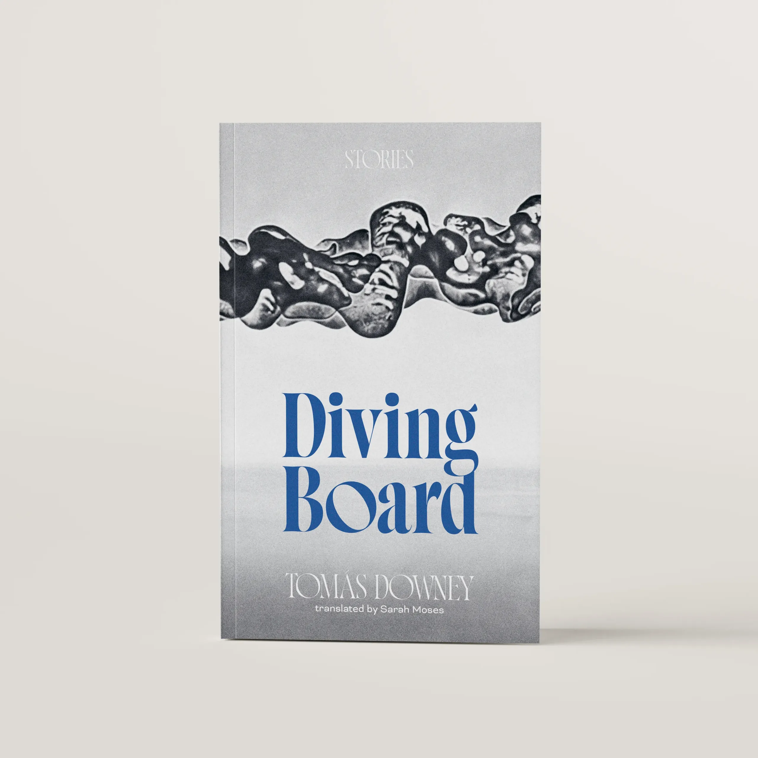 Diving Board cover design featuring a surrealist black and white photograph that appears to be a mysterious floating cloud.